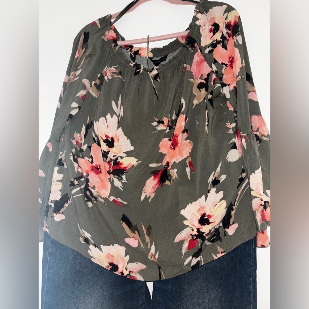 White House black market shirt and Zara Jean